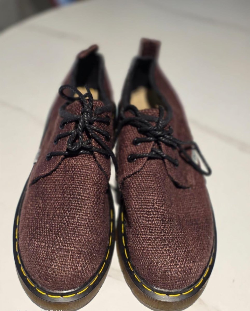 Eco - Friendly Handmade Hemp Half Boots: Vegan Nepali - Style Footwear for Hiking and Festivals Festival_Ready_Shoes