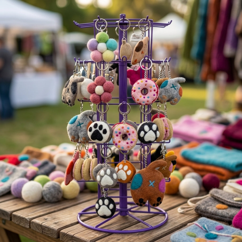 Handmade Felt Keyrings Australia | Cute & Durable Keychains