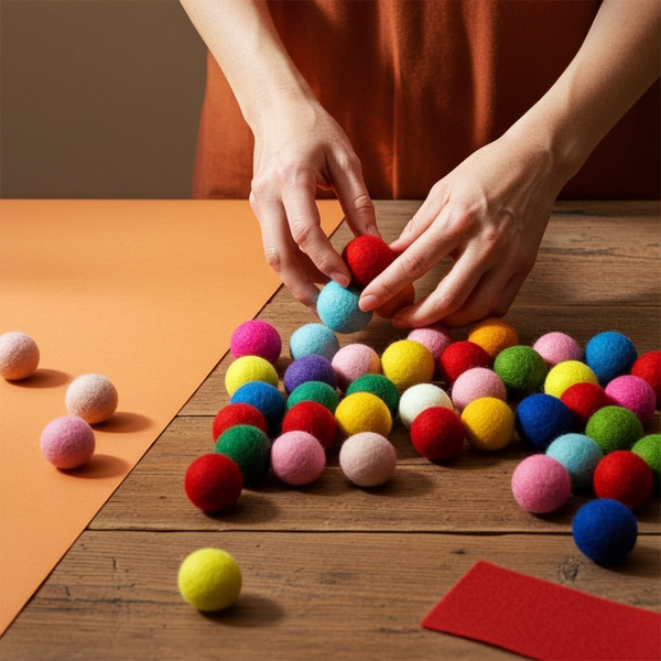 wool felt balls Australia for diy projects