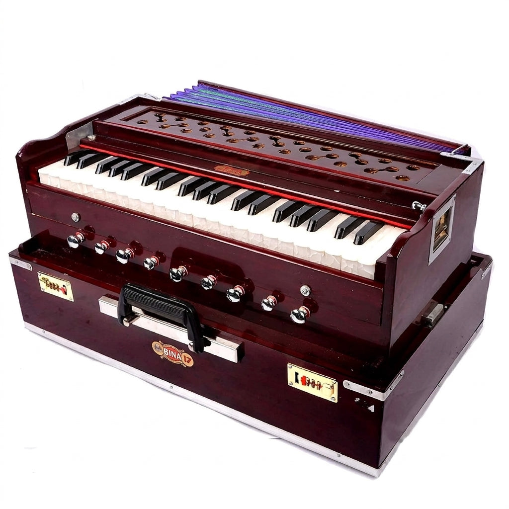 bina-17-harmonium-bhajan-kirtan-vaja-nepali-indian-devotional-instrument-australia on a white background