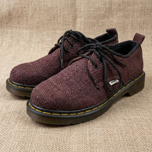 Eco - Friendly Handmade Hemp Half Boots: Vegan Nepali - Style Footwear for Hiking and Festivals Festival_Ready_Shoes