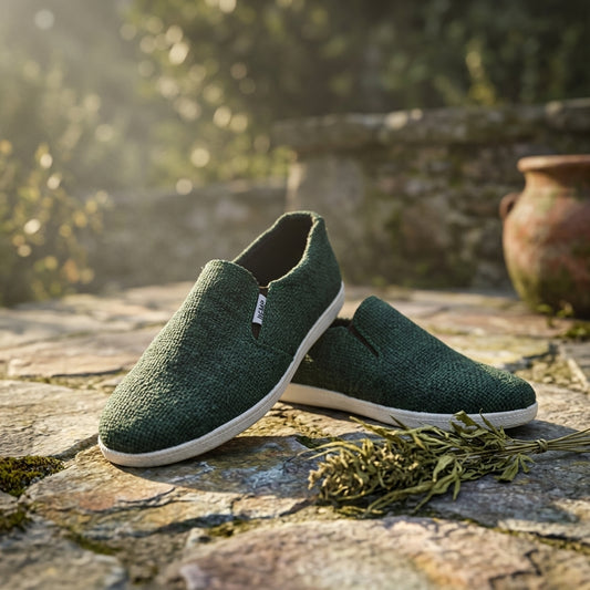 hemp slip on shoes australia green handmade natural hemp footwear