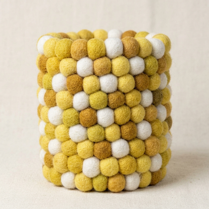 Handmade Wool Felt Ball Pen Holder