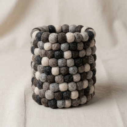 Handmade Wool Felt Ball Pen Holder