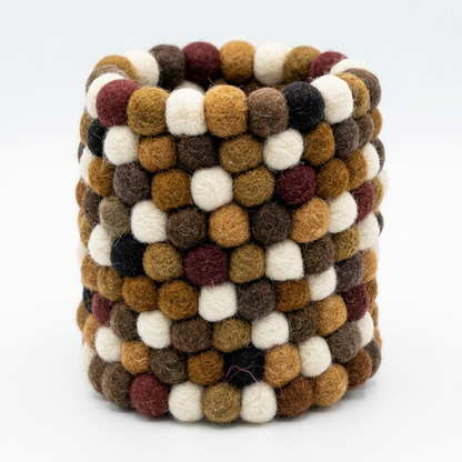 Handmade Wool Felt Ball Pen Holder