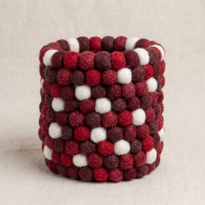 Handmade Wool Felt Ball Pen Holder