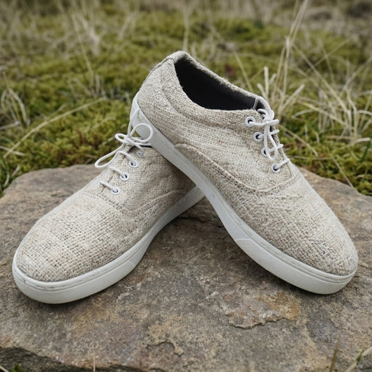 Sustainable Hemp Canvas Sneakers: Vegan, Unisex, Handmade in Nepal, Eco - Friendly Footwear breathable_organic
