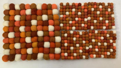 Citrus Burst Wool Felt Coaster Set – Round/Square coaster_set