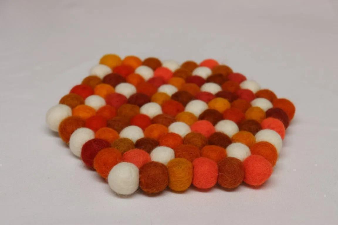 Citrus Burst Wool Felt Trivet – Round/Square/Hex coaster_bundle