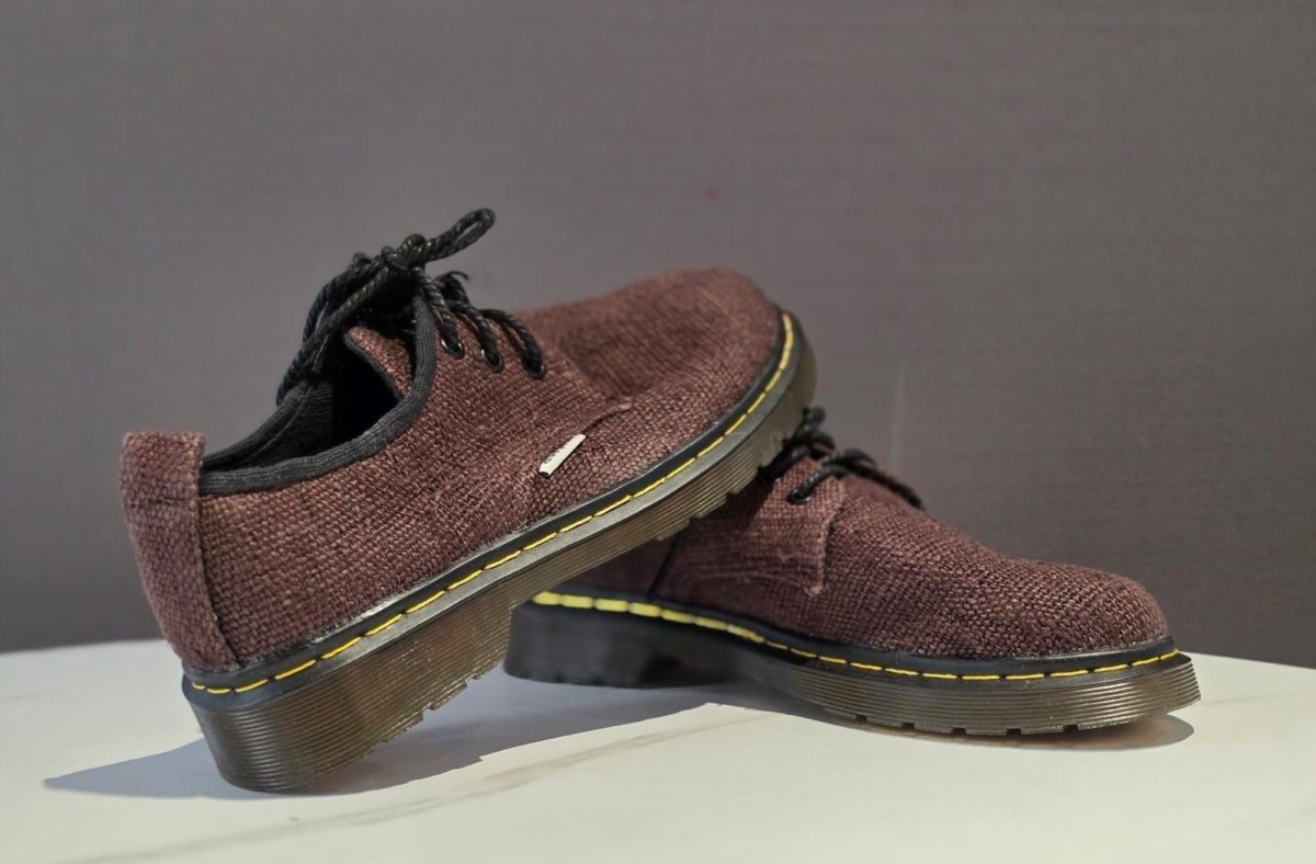 Eco - Friendly Handmade Hemp Half Boots: Vegan Nepali - Style Footwear for Hiking and Festivals Festival_Ready_Shoes