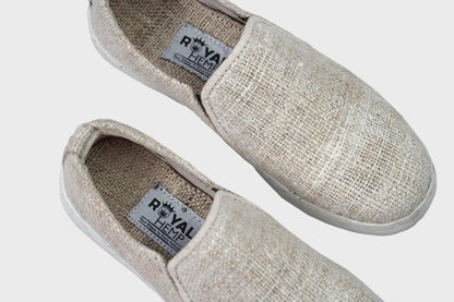Eco - Friendly Hemp Slip - On Sneakers: Handmade Vegan Footwear from Nepal for Sustainable Comfort Durable_Vegan_Shoes