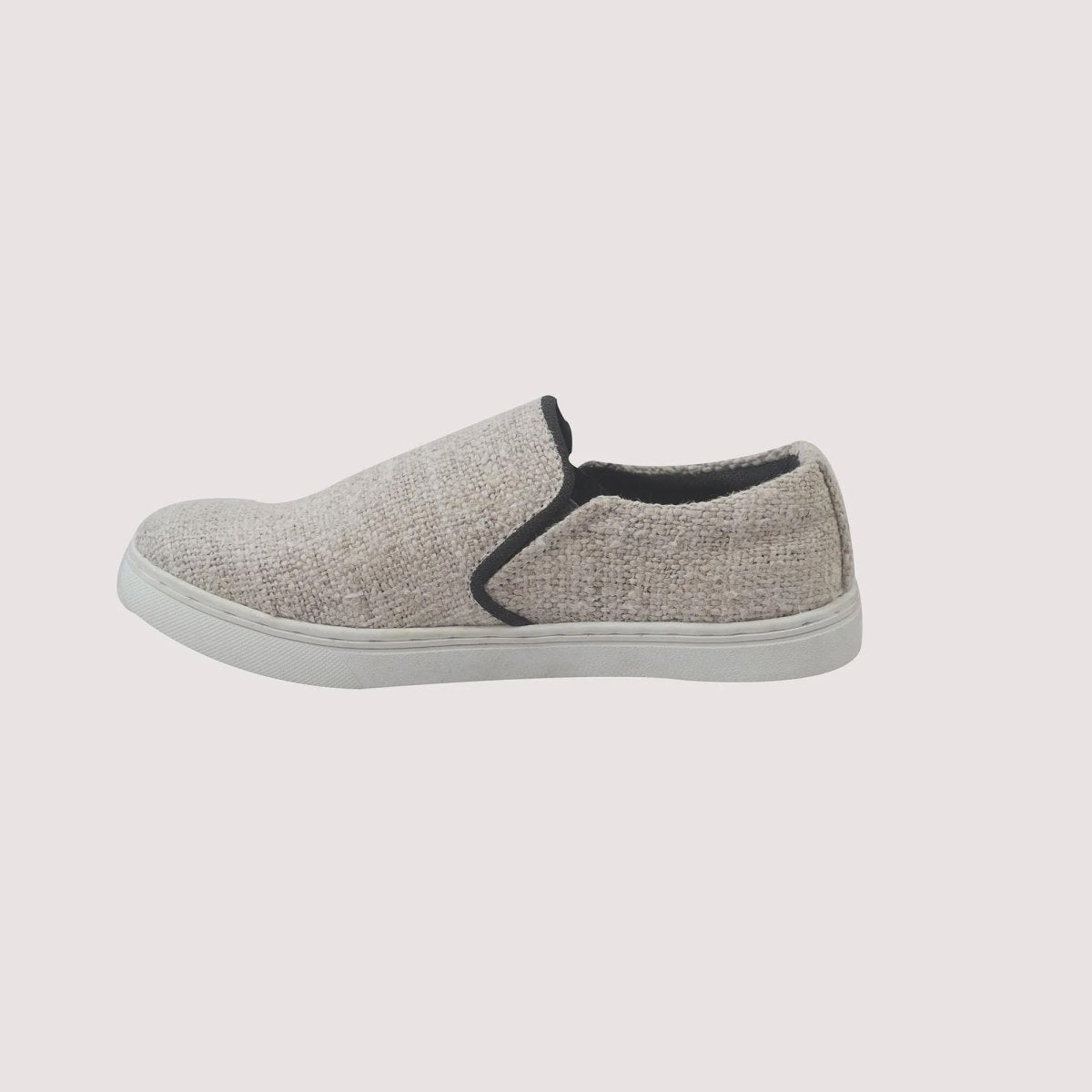 Eco - Friendly Hemp Slip - On Sneakers: Handmade Vegan Footwear from Nepal for Sustainable Comfort Durable_Vegan_Shoes