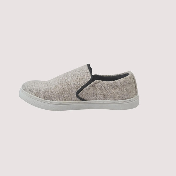 Eco - Friendly Hemp Slip - On Sneakers: Handmade Vegan Footwear from Nepal for Sustainable Comfort Durable_Vegan_Shoes