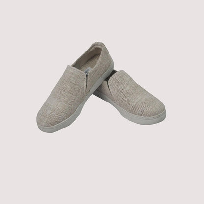 Eco - Friendly Hemp Slip - On Sneakers: Handmade Vegan Footwear from Nepal for Sustainable Comfort Durable_Vegan_Shoes