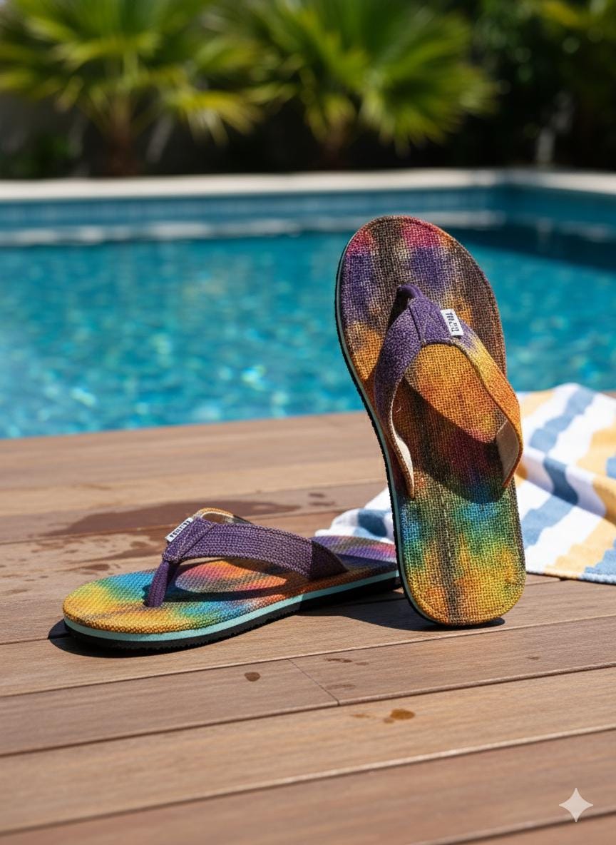 Eco - Friendly Unisex Hemp Flip Flops | Fair Trade Sandals | Sustainable Summer Footwear Australia beach_sandals
