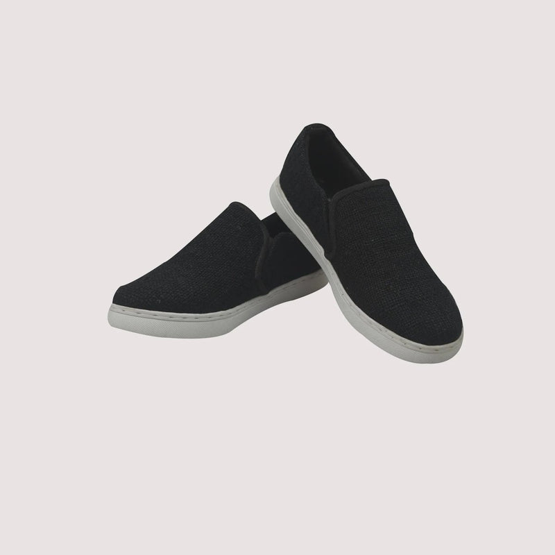Eco Hemp Slip - On Sneakers - Breathable, Durable, Unisex Flats Durable_Hemp_Upper