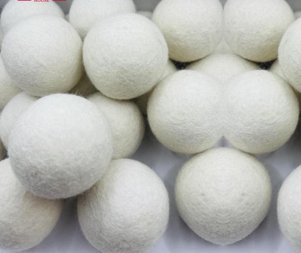 Eco Wool Dryer Balls: Handmade, Natural Fabric Softener Felted_Wool_Spheres