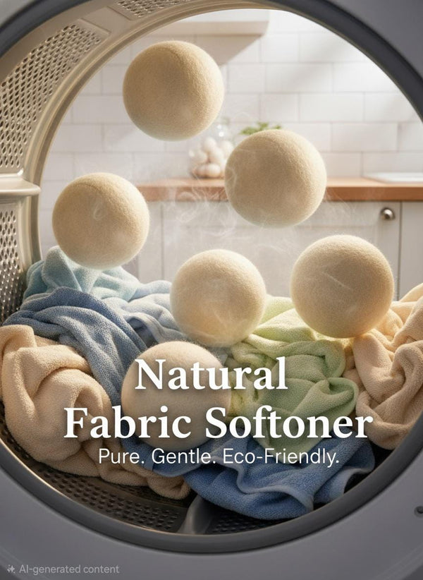 Eco Wool Dryer Balls: Handmade, Natural Fabric Softener Felted_Wool_Spheres