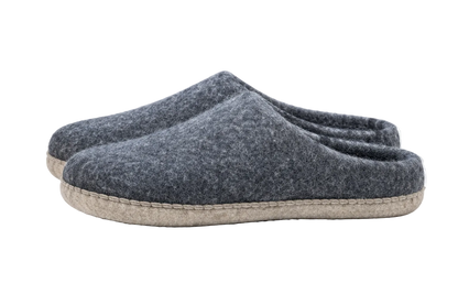 Handmade Wool Felt Slippers | Grey, Beige & Natural | Unisex House Shoes | 100% NZ Wool | Namaste Artisans