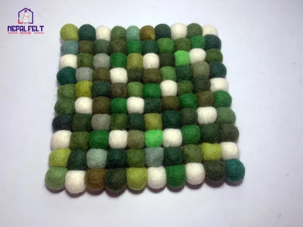 Forest Mix Wool Felt Coaster Set – Round/Square cozy_decor