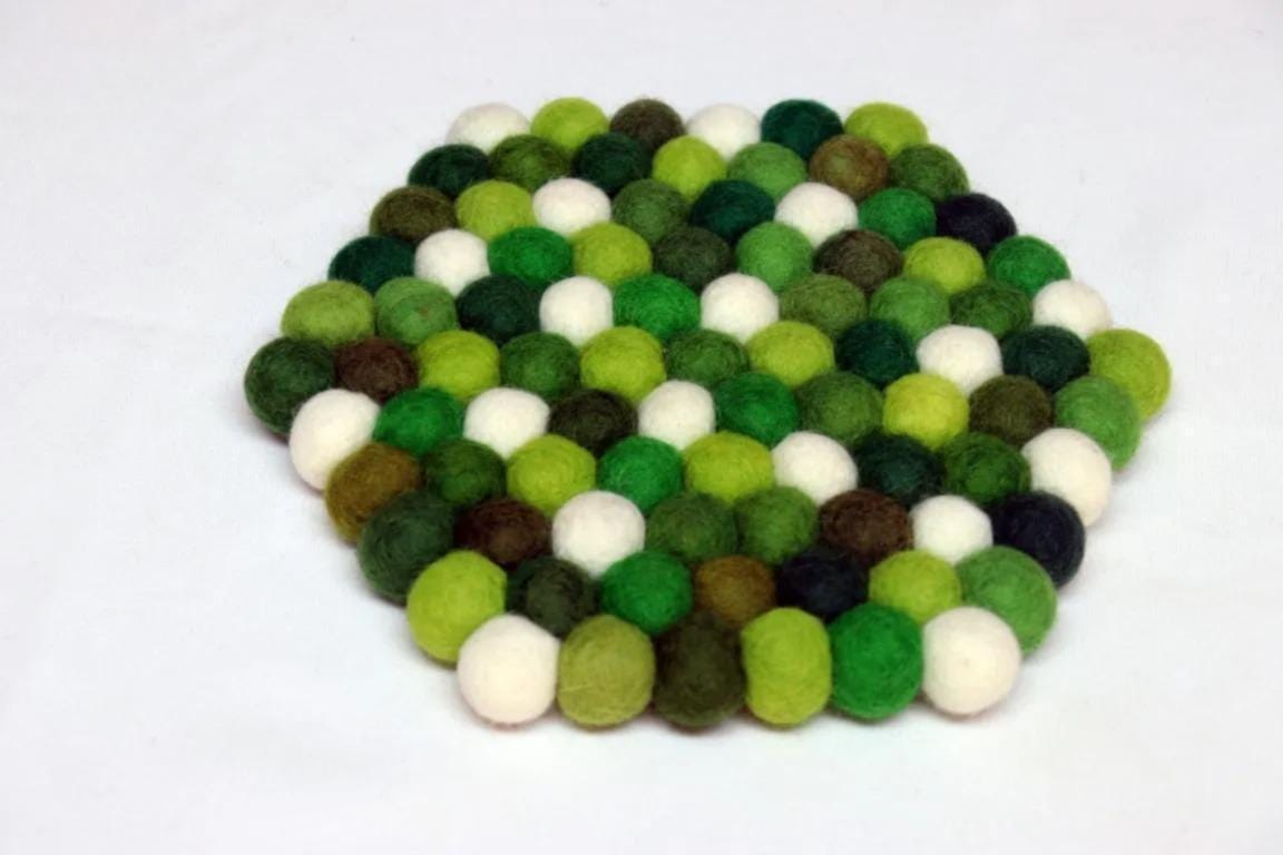 Forest Mix Wool Felt Coaster Set – Round/Square cozy_decor