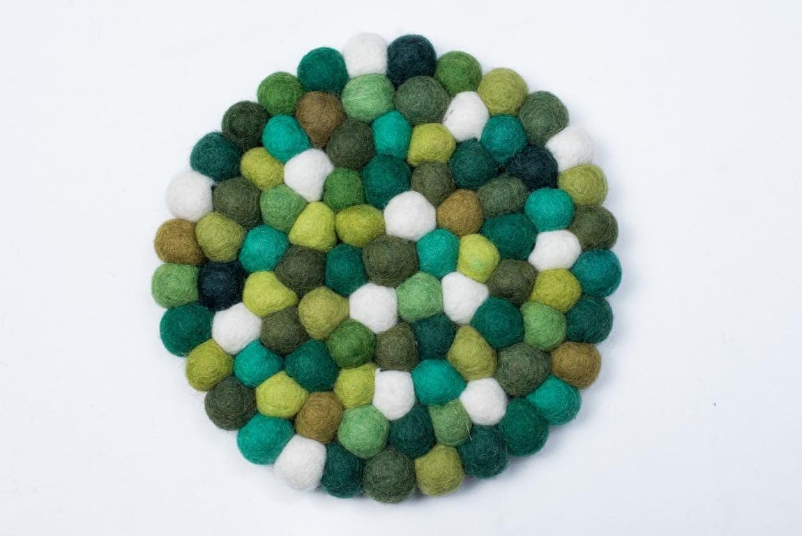 Forest Mix Wool Felt Coaster Set – Round/Square cozy_decor