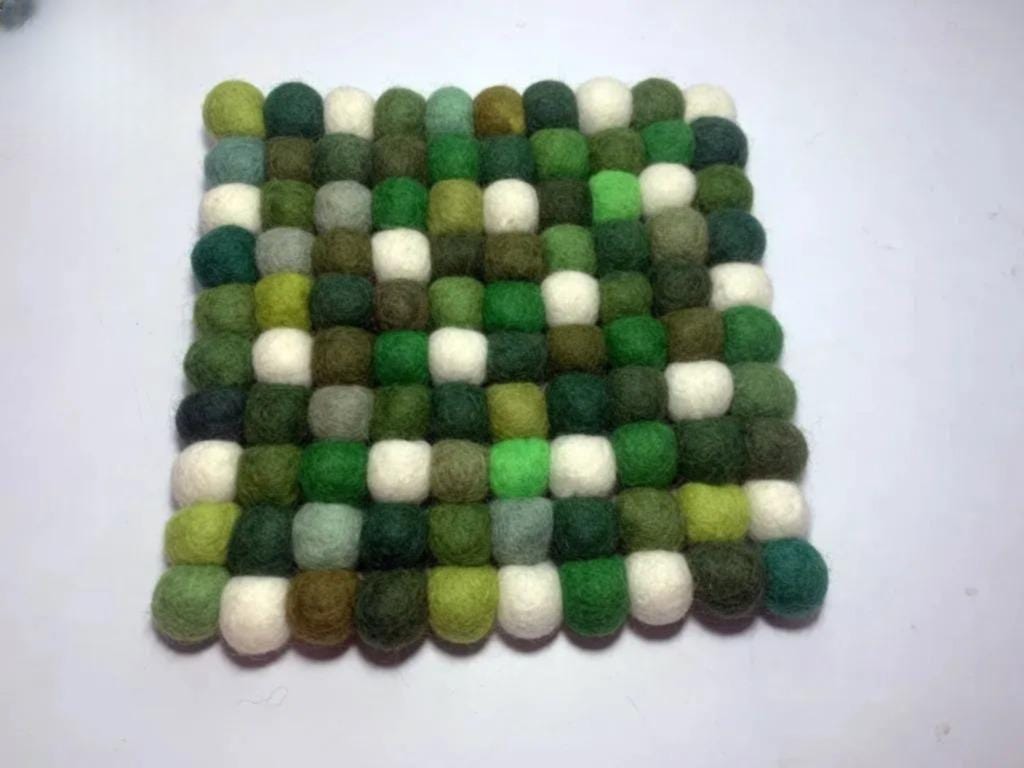 Forest Mix Wool Felt Trivet – Round/Square/Hex coasters_set