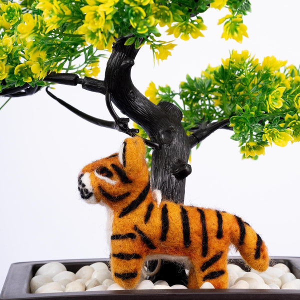 Handmade Wool Felt Safari Animal Ornaments: Eco - Friendly Christmas Decor christmas_ornament