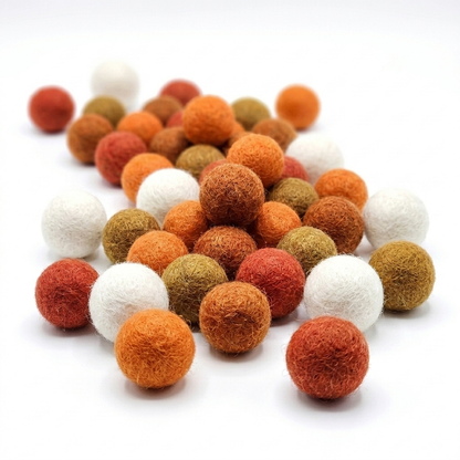 2.2 cm Handmade Wool Felt Balls