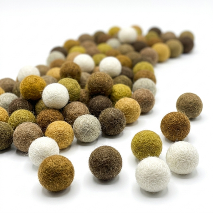 2.2 cm Handmade Wool Felt Balls