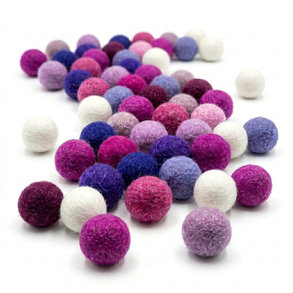 2.2 cm Handmade Wool Felt Balls