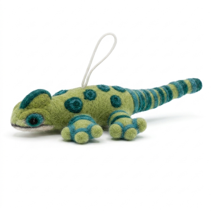 Handmade Wool Felt Lizard Ornament