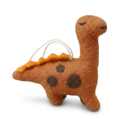 Handmade Wool Felt Stegosaurus Ornament