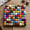 Confetti Wool Felt Trivet – Handmade Pot Mat