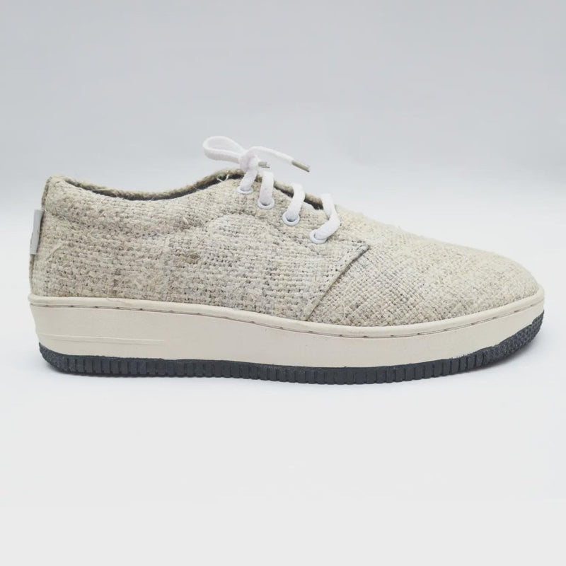 Sustainable Hemp Canvas Sneakers: Vegan, Unisex, Handmade in Nepal, Eco - Friendly Footwear breathable_organic