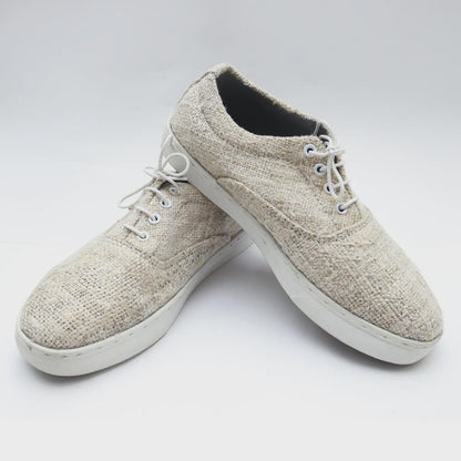 Sustainable Hemp Canvas Sneakers: Vegan, Unisex, Handmade in Nepal, Eco - Friendly Footwear breathable_organic