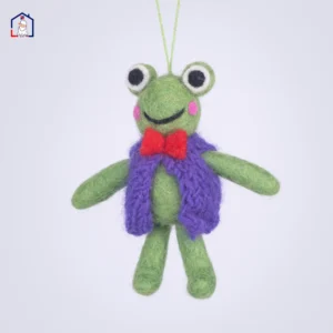 Frog Felt Christmas Ornament