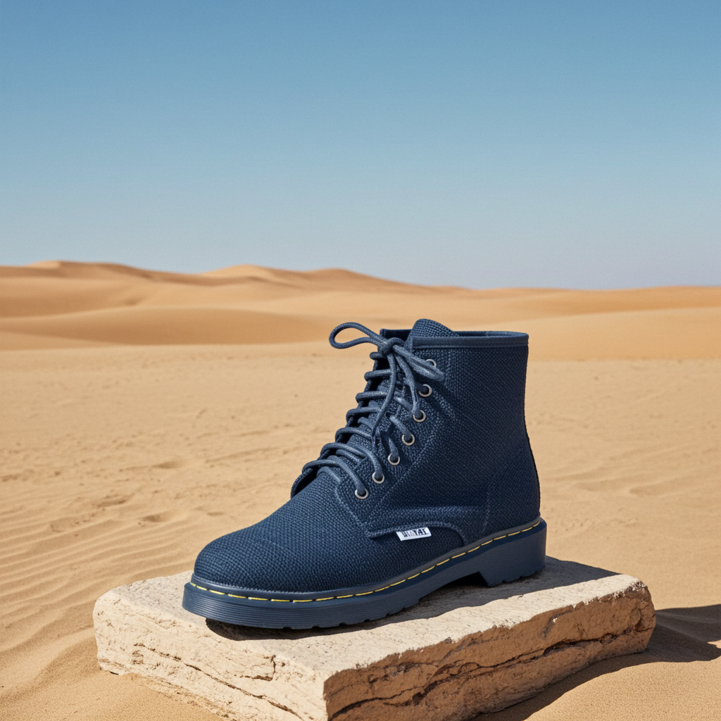 Classic Hemp Boots — Blue | Namaste Artisans Classic Hemp Boots — Blue